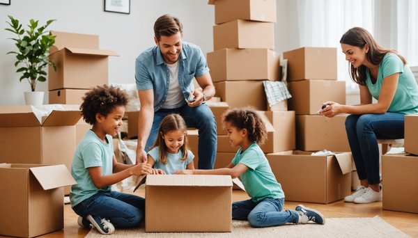 Déménagement et Enfants : Comment les Impliquer dans le Remplissage des Cartons